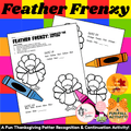 Feather Frenzy | Thanksgiving Pattern & Sequence | Early Math Activity