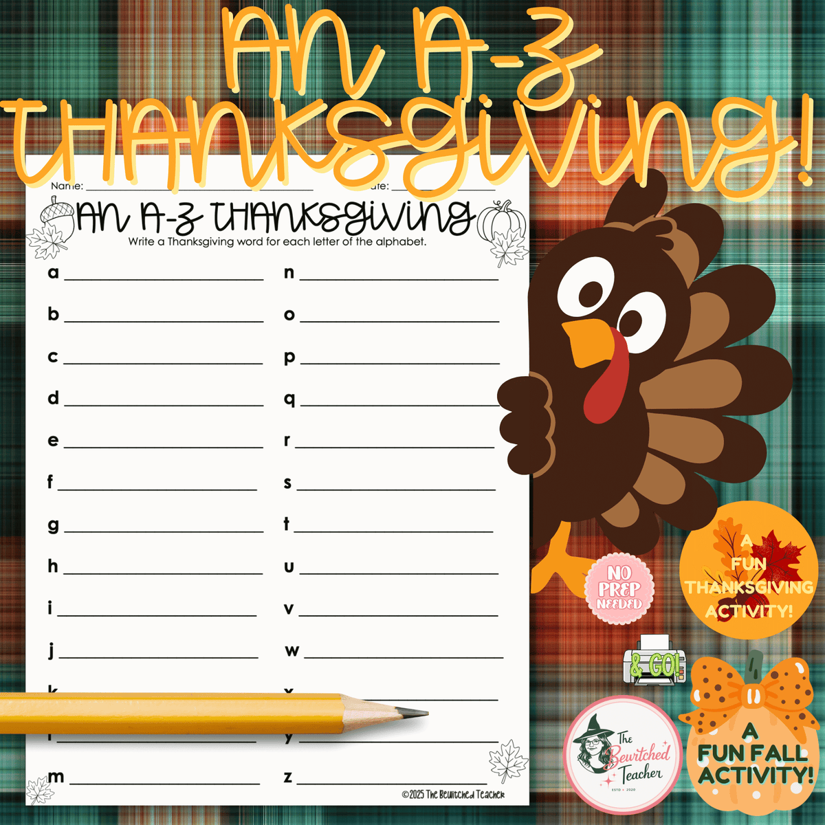 An A-Z Thanksgiving Word Challenge