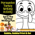 “Don’t Eat Me!” Persuasive Turkey Writing Activity - A Thanksgiving Activity