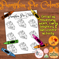 Pumpkin Pie Color Identification | A Thanksgiving Coloring Activity