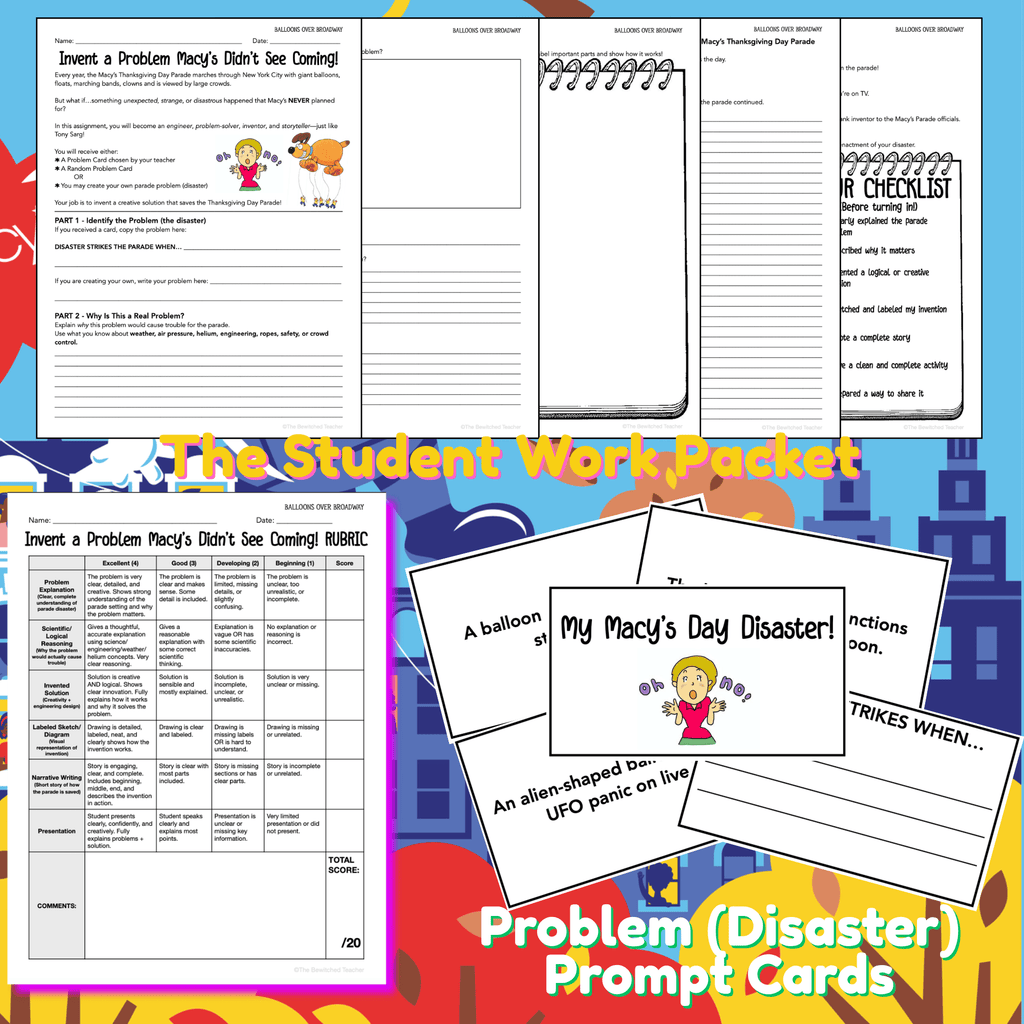 Save the Parade! | A Balloons Over Broadway STEM+ELA Challenge for Thanksgiving