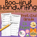 Boo-tiful Handwriting: Halloween Handwriting Practice Worksheets for PreK–2nd Grade