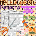 Halloween Patterns: Cut & Paste Pattern Worksheets