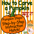 Pumpkin Steps: How to Carve a Pumpkin - Step-by-Step Instruction Match