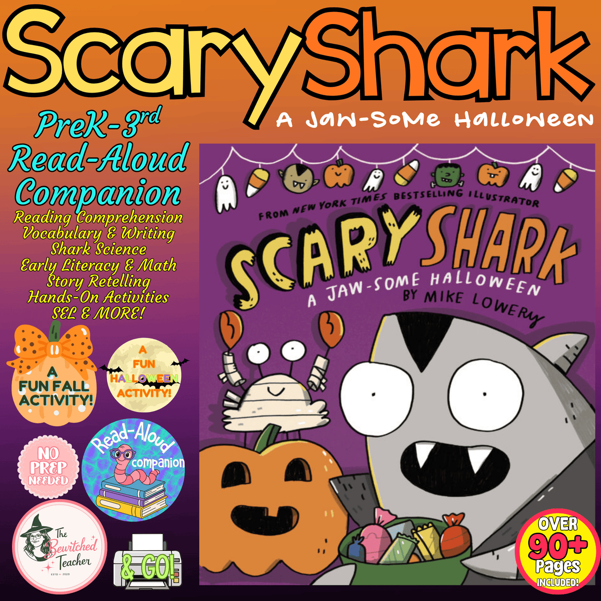 Scary Shark: A Jaw-Some Halloween Book Companion | Halloween Activities, Literacy, SEL & Shark Science | PreK–3rd Grade