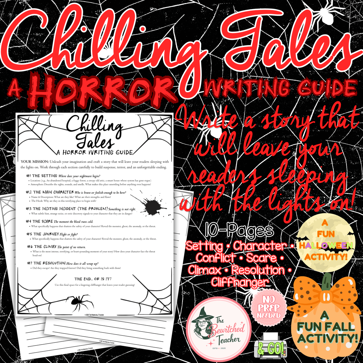 Chilling Tales: A Horror Writing Guide | Creative Writing Story Planner