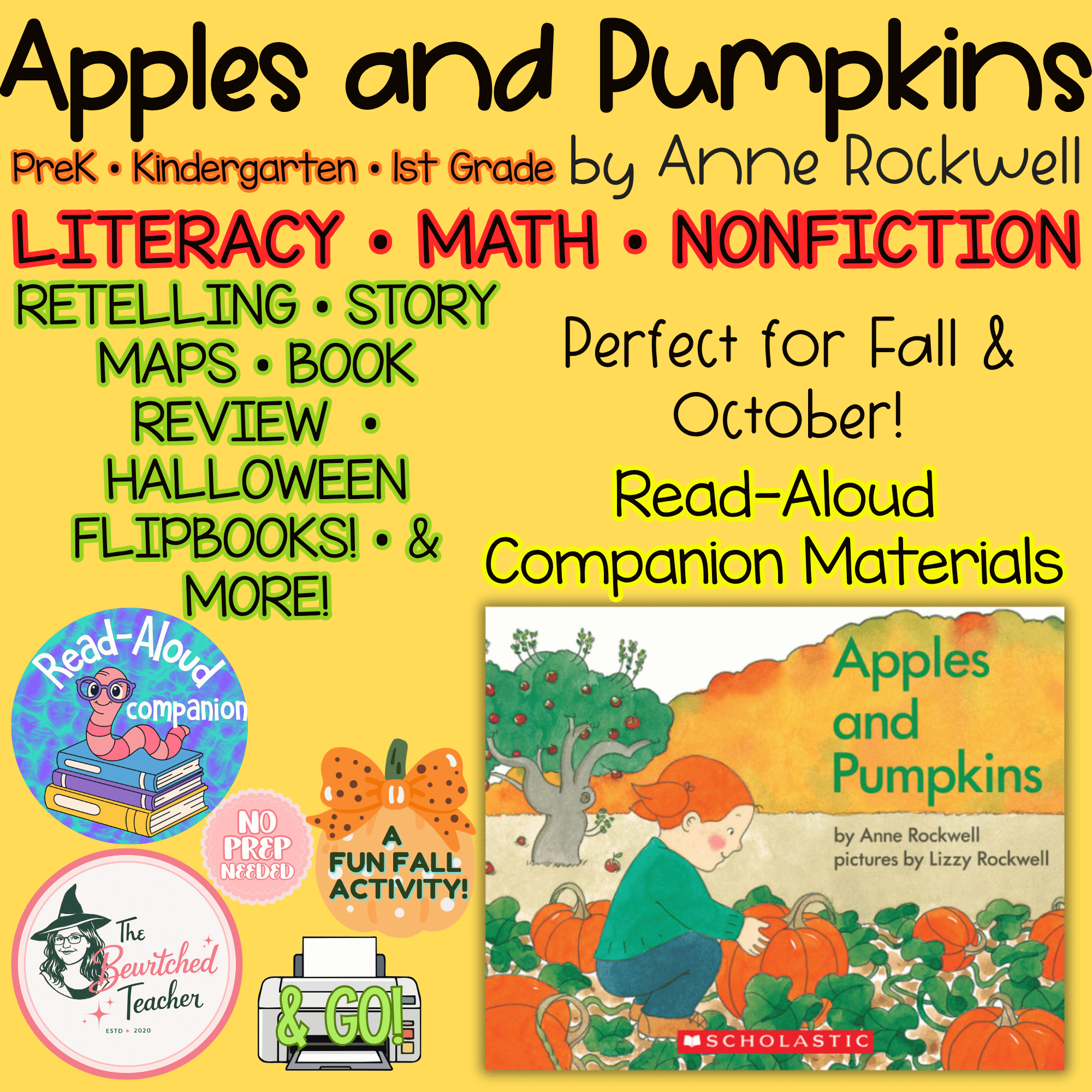 Apples and Pumpkins Activities | Read-Aloud Companion | Preschool, Kindergarten & 1st Grade