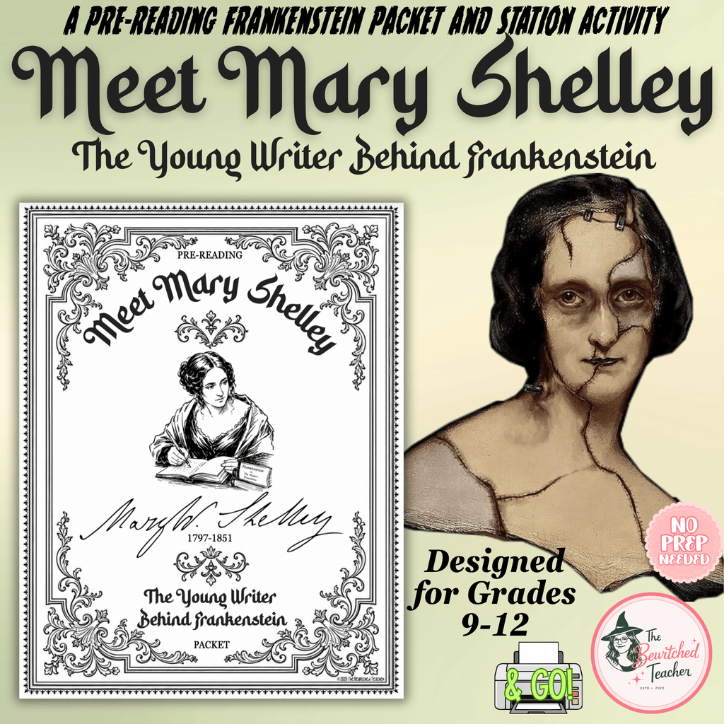 Meet Mary Shelley | Frankenstein Pre-Reading Activities & Author Study