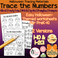 Halloween Number Tracing | Numbers 1–10 & 1–20 | Preschool & Kindergarten