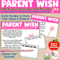 Parent Wish Jar | Back to School Parent Wishes & Hopes Activity