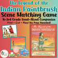 The Legend of the Indian Paintbrush Scene Matching Game | Tomie dePaola