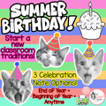 Summer Birthday Celebration Notes | Summer Birthday Treat Letter & Parent Slip