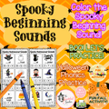 Spooky Beginning Sounds | Halloween Beginning Sound Worksheets