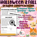 Halloween & Fall Reading Comprehension Passages | 12 Stories, Questions & Answer Keys