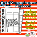 9/11 Remembrance Flipbook | September 11 Memorial | K-2 & 3-5