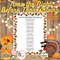 'Twas the Night Before Thanksgiving - A Turkey In Disguise Poem