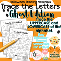 Halloween Trace the Letters | Ghost Alphabet Tracing | Upper & Lower