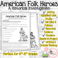 American Folk Heroes: A Historical Investigation | Johnny Appleseed, Tall Tales & Research Project | Grades 6–8