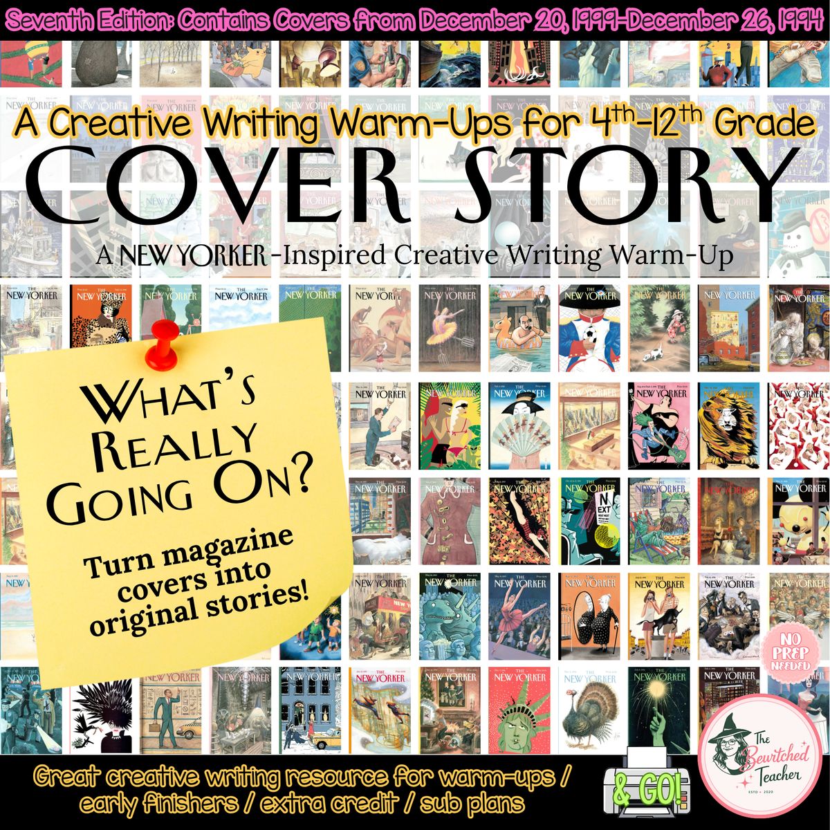 Cover Story: Magazine Cover–Inspired Creative Writing Warm-Ups | Seventh Edition