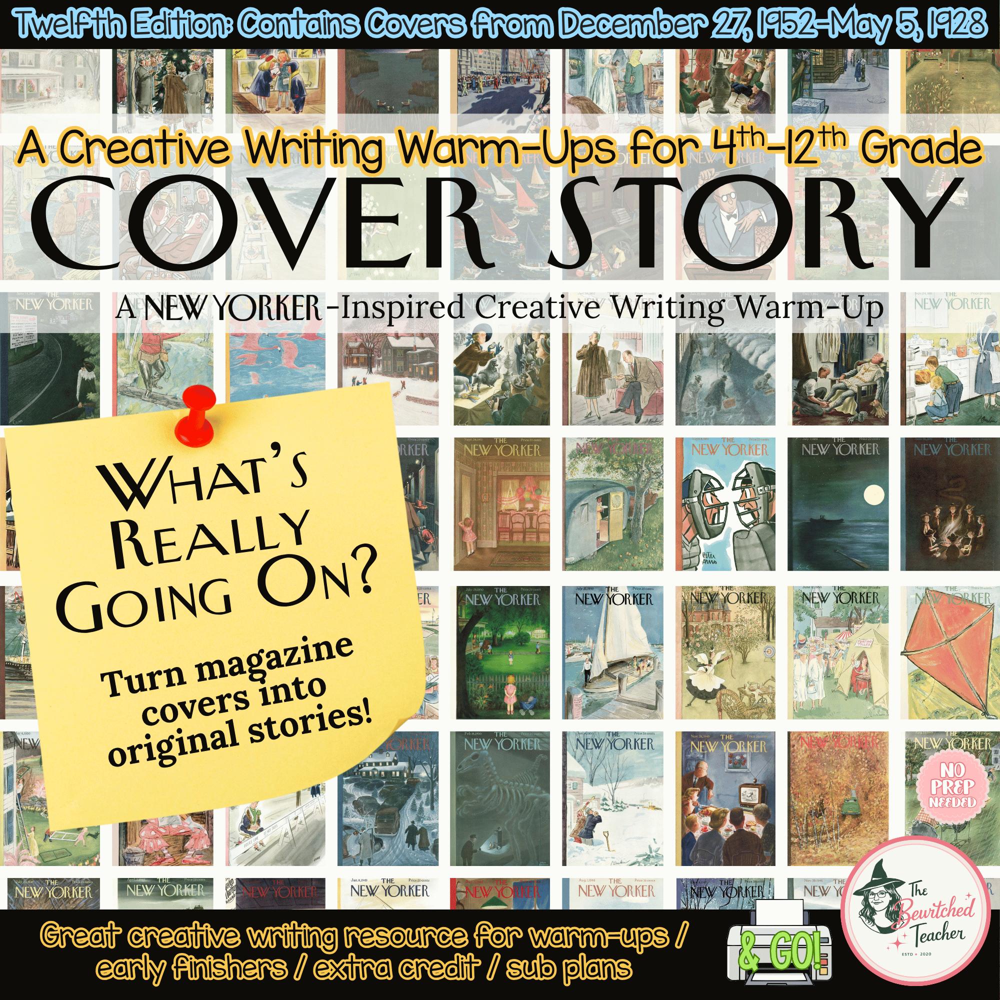 Cover Story: Magazine Cover–Inspired Creative Writing Warm-Ups | Twelfth Edition