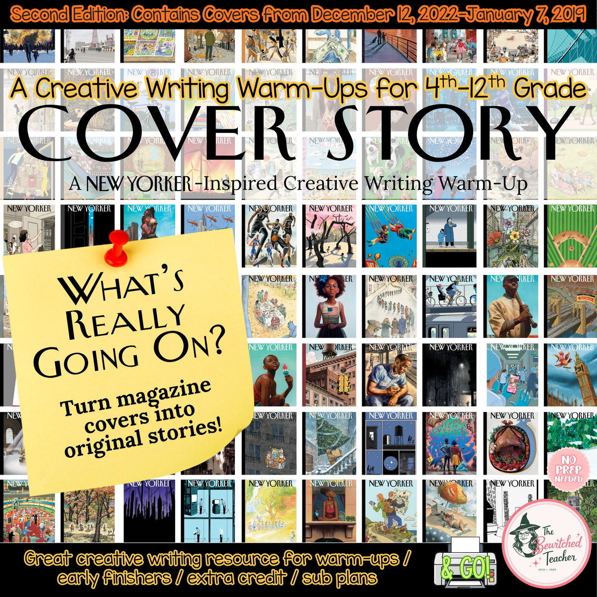 Cover Story: Magazine Cover–Inspired Creative Writing Warm-Ups | Second Edition