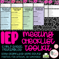 IEP Meeting Checklist Toolkit | Special Education Planning & Organization Forms