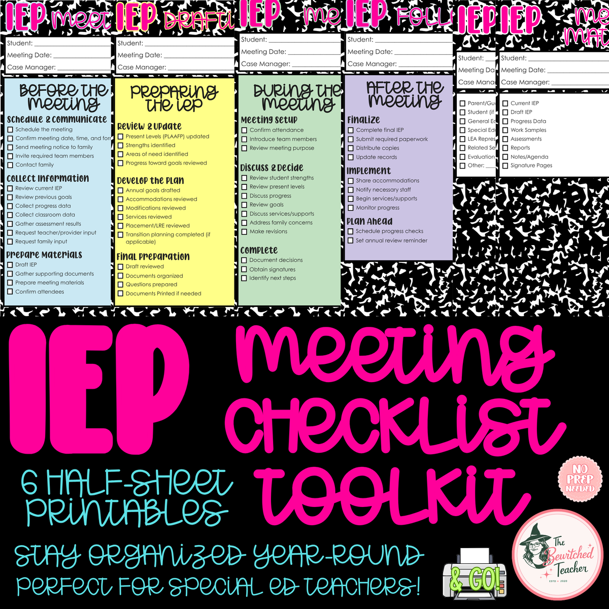 IEP Meeting Checklist Toolkit | Special Education Planning & Organization Forms