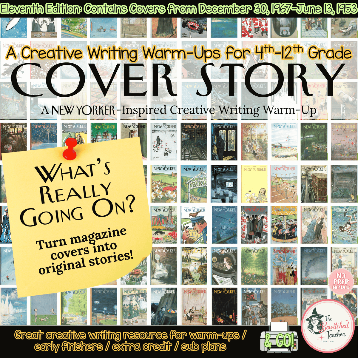 Cover Story: Magazine Cover–Inspired Creative Writing Warm-Ups | Eleventh Edition