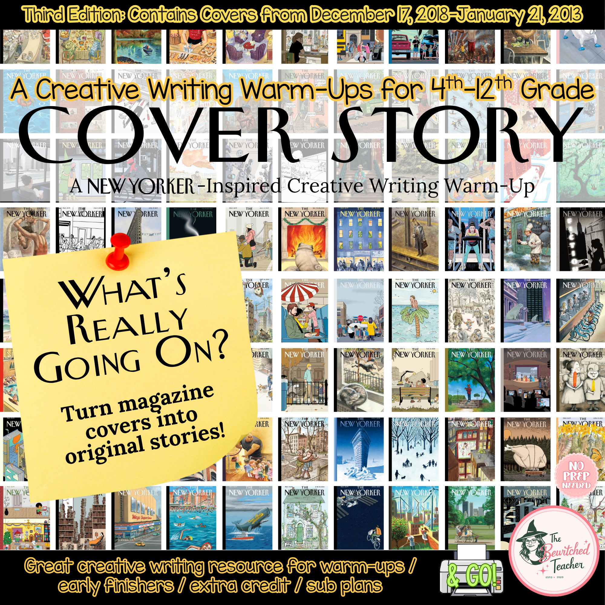 Cover Story: Magazine Cover–Inspired Creative Writing Warm-Ups | Third Edition