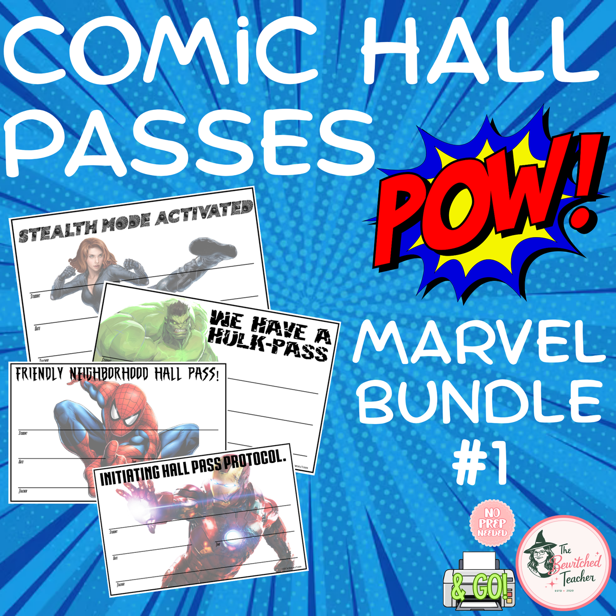 Marvel-Themed Hall Pass Bundle #1