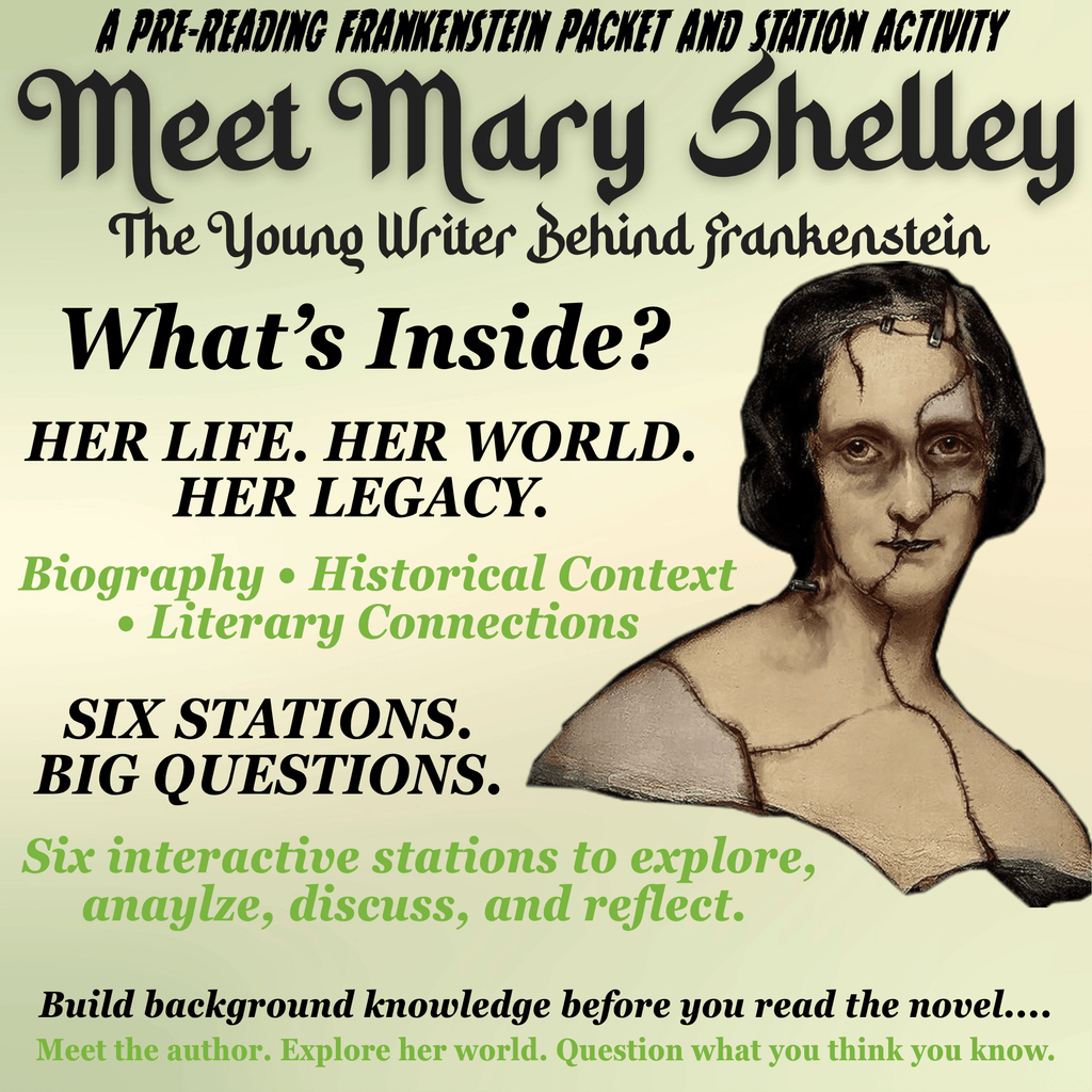Meet Mary Shelley | Frankenstein Pre-Reading Activities & Author Study