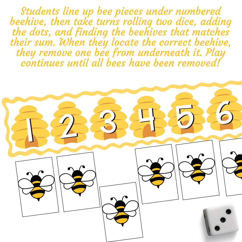 Honey Roll & Remove Addition Game