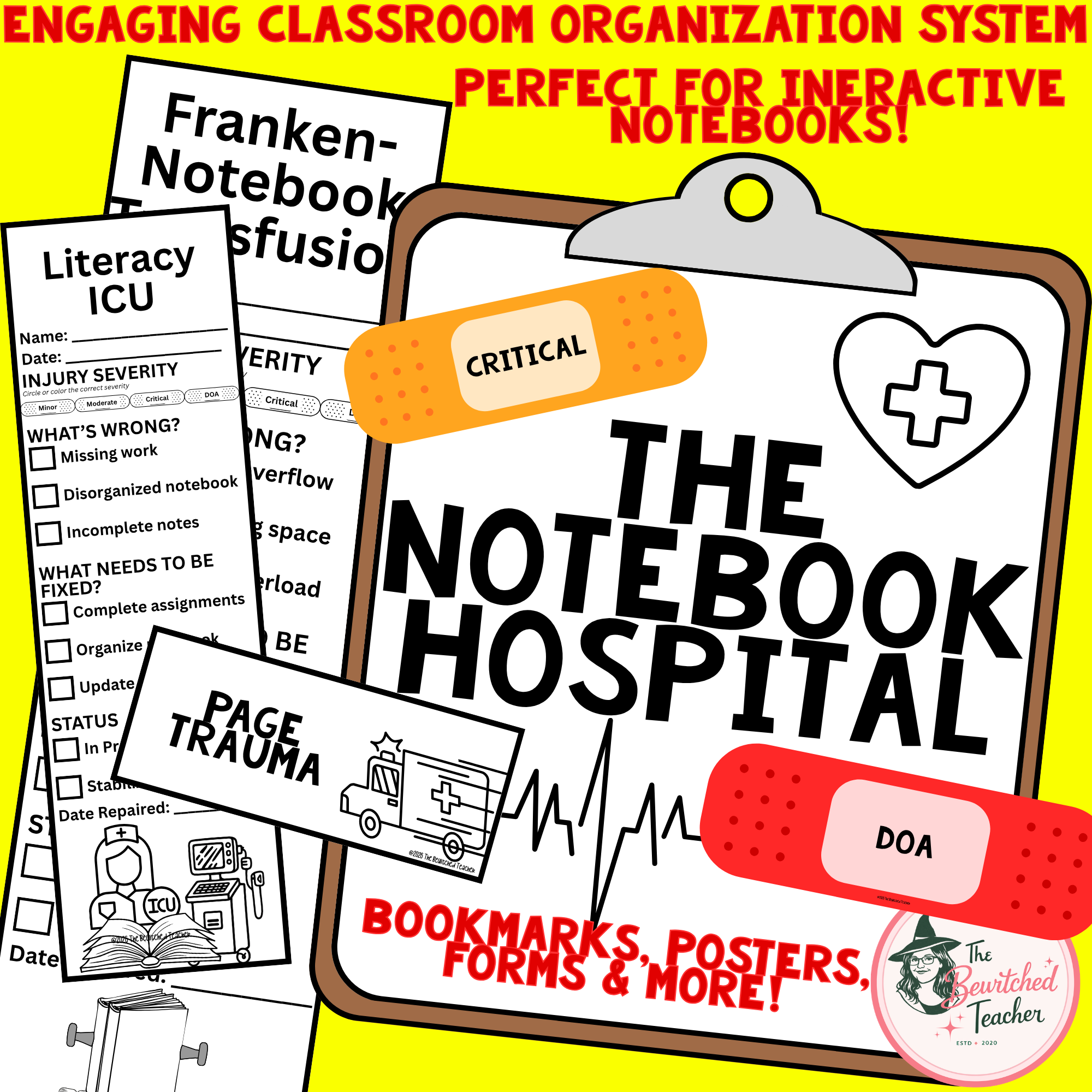 The Notebook Hospital: Interactive Notebook Repair & Classroom Management