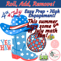Cowboys & Disco Roll & Remove | 4th of July-Themed Addition Game