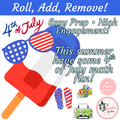 Popsicles & Sunglasses Roll & Remove | 4th of July-Themed Addition Game