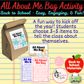 All About Me Bag Activity | 6 Versions for Back to School