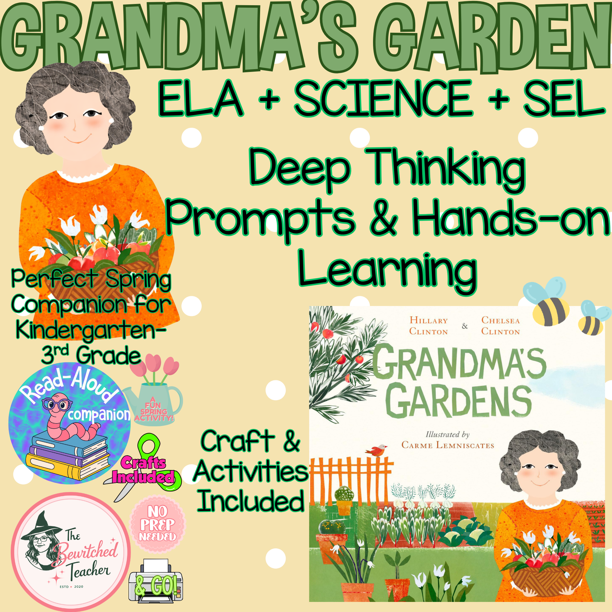 Grandma’s Garden Companion Material Pack | ELA, Science, SEL, Crafts & More!