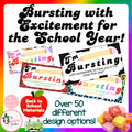 “I’m Bursting with Excitement!” – Back to School Starburst Gift Tags