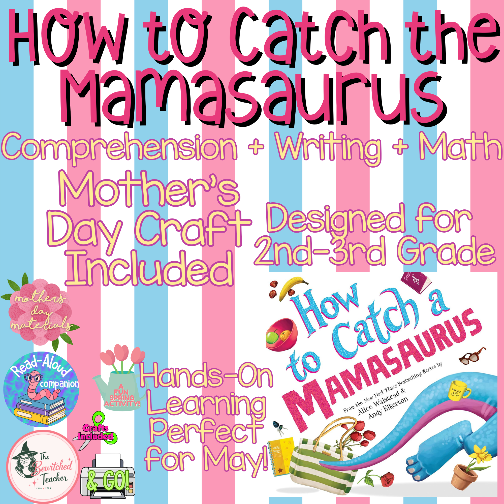 How to Catch a Mamasaurus 2-3rd Grade Companion | Mother’s Day Craft & Activities