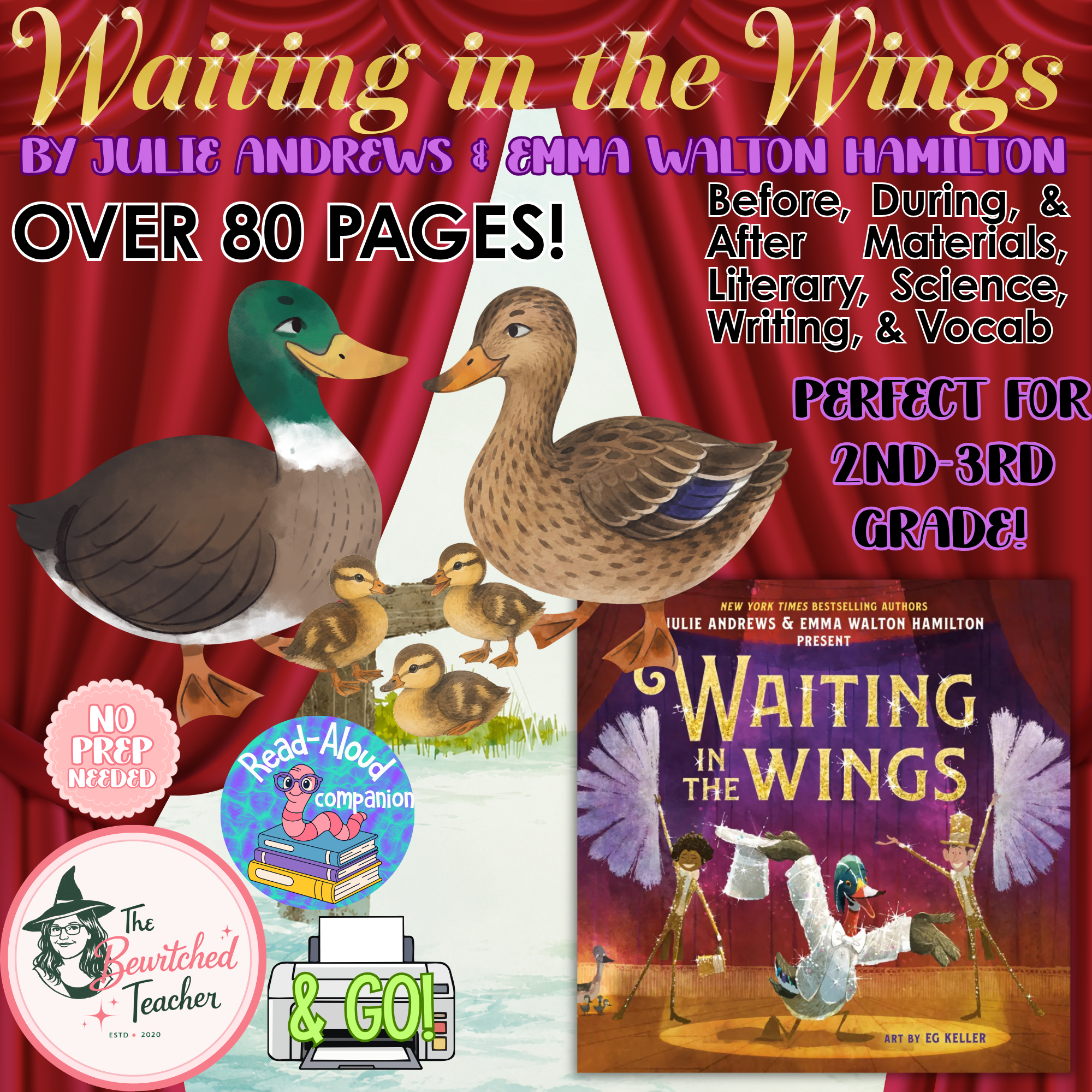 Waiting in the Wings 2-3rd Gr. Read-Aloud Companion | Literary, Writing & Vocab