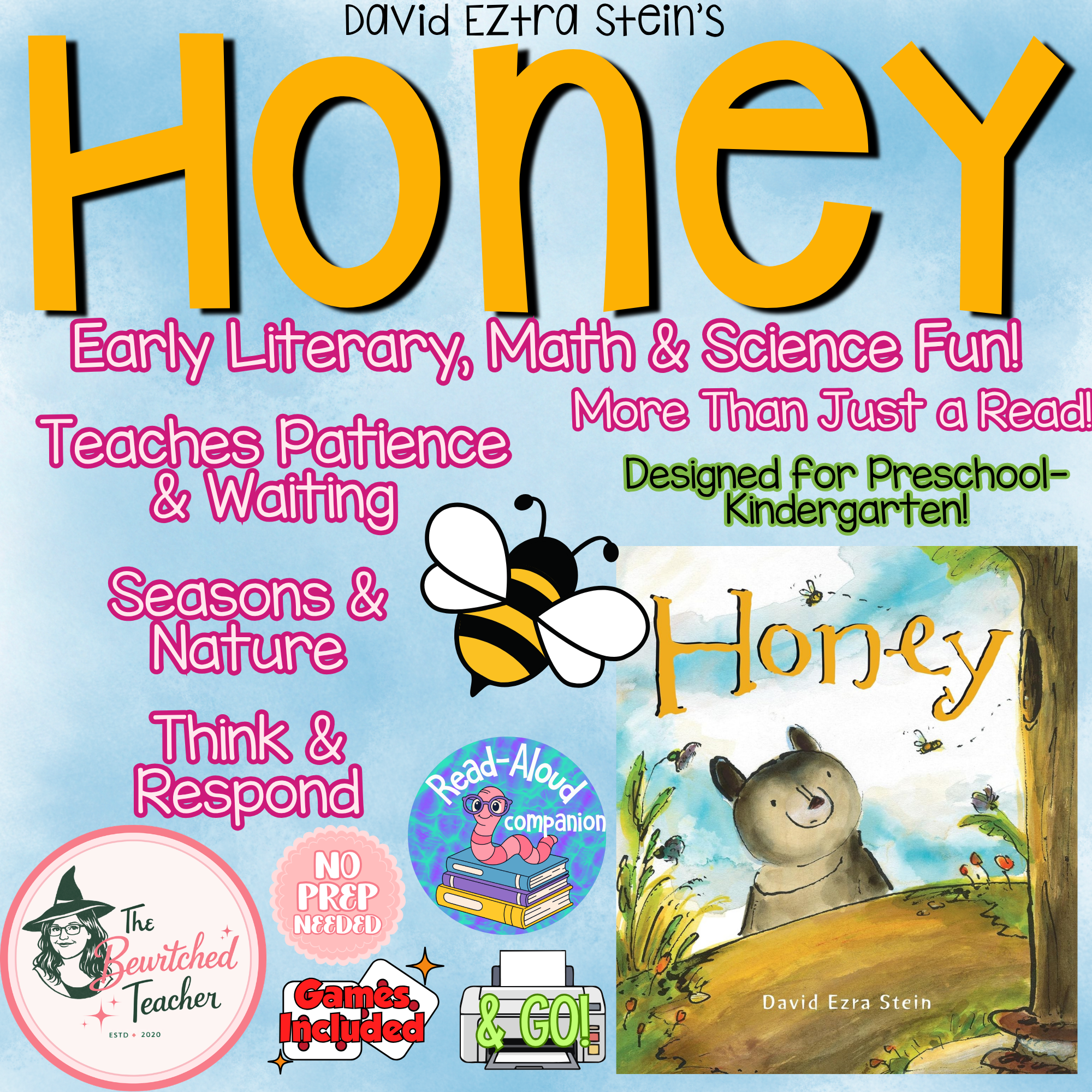 Honey by David Ezra Stein Companion | PreK-K Read-Aloud Activities