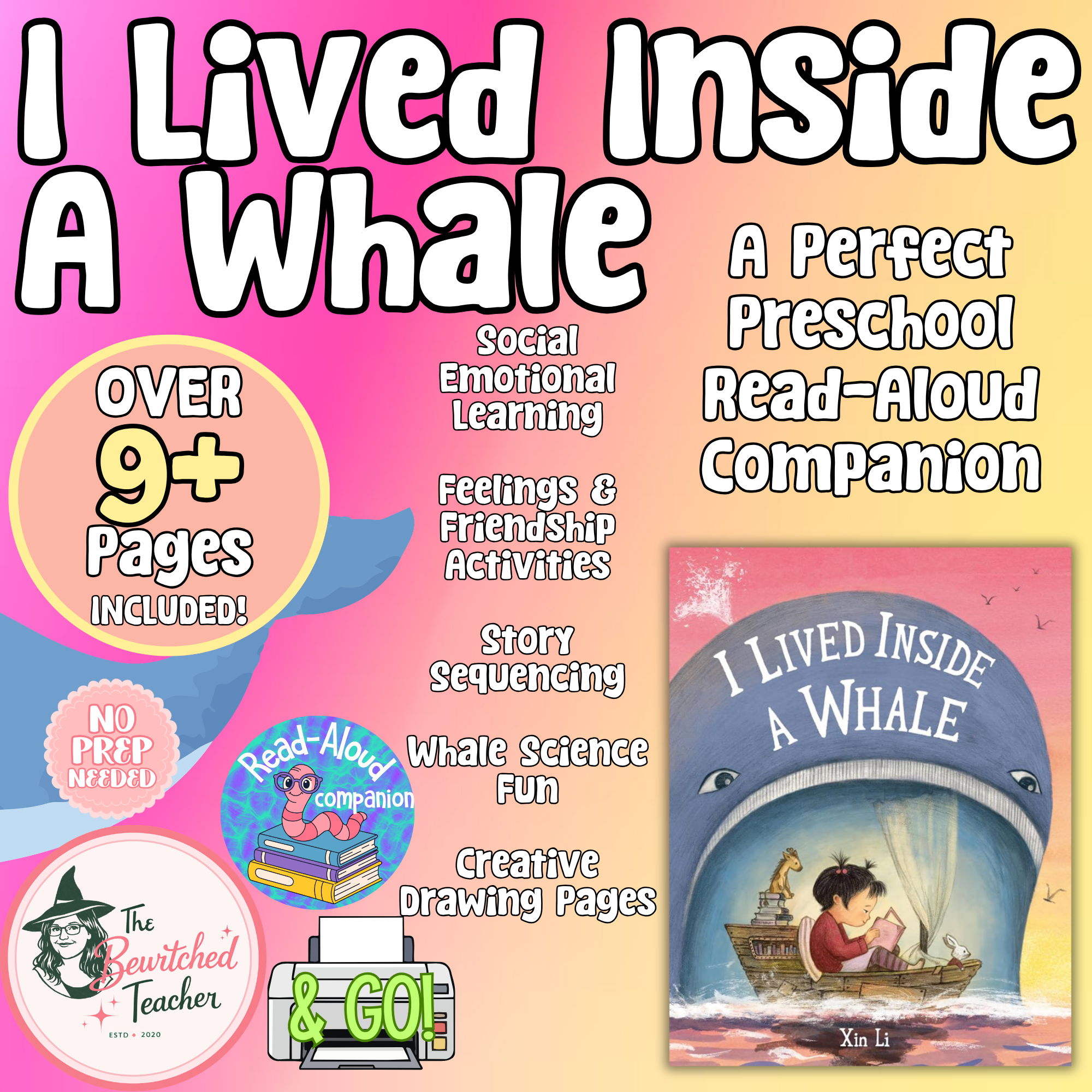 I Lived Inside a Whale Book Companion | Preschool Feelings, Friendship & More!