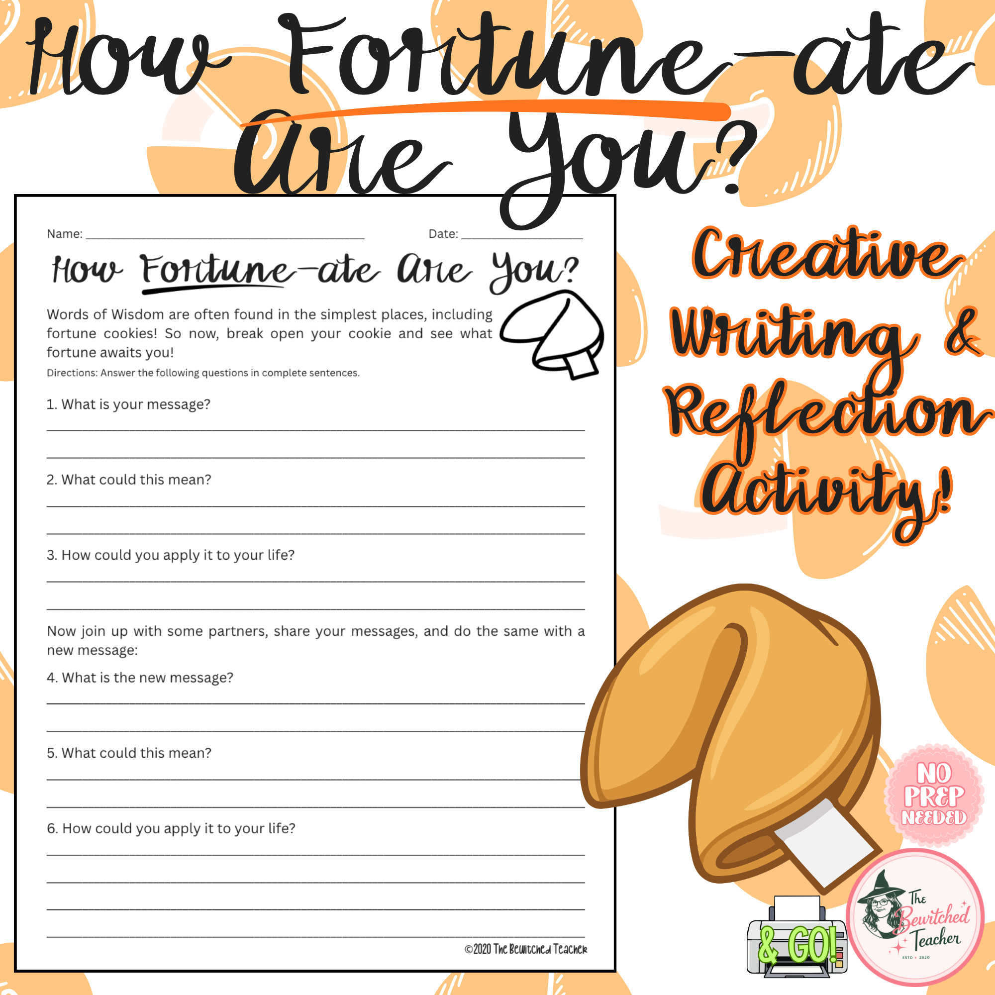 How Fortune-ate Are You? | Creative Writing & Reflection Activity