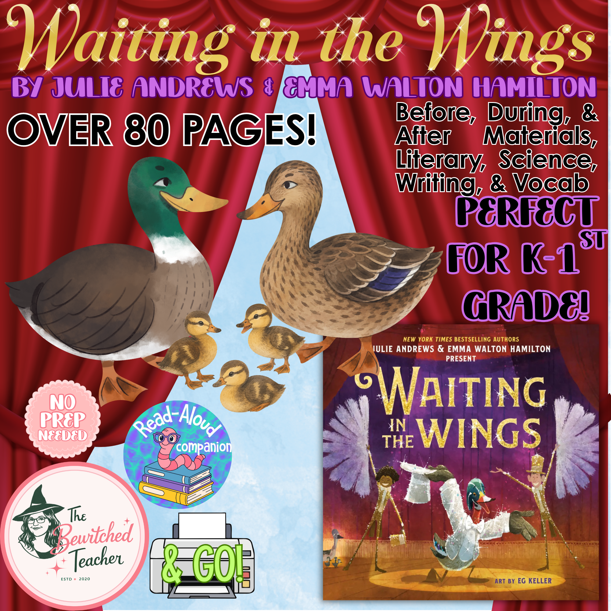 Waiting in the Wings K-1 Read-Aloud Companion | Literary, Writing & Vocabulary