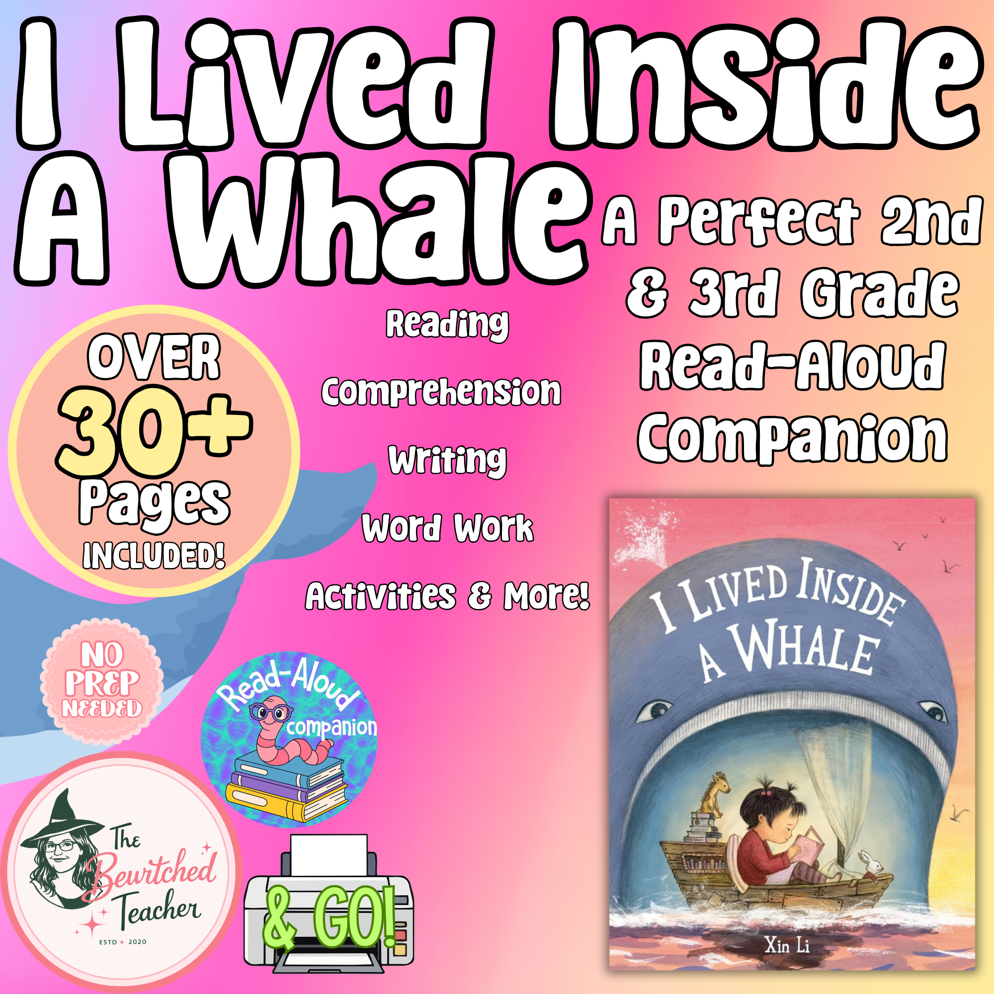 I Lived Inside a Whale Activities | 2nd & 3rd Grade ELA Companion Unit
