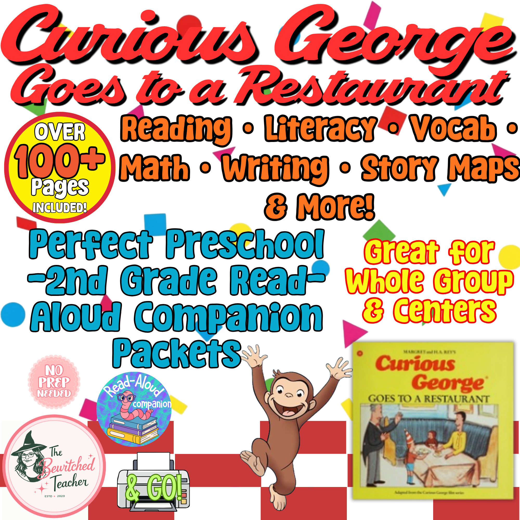 Curious George Goes to a Restaurant | Read Aloud Companion | Preschool-2nd Grade